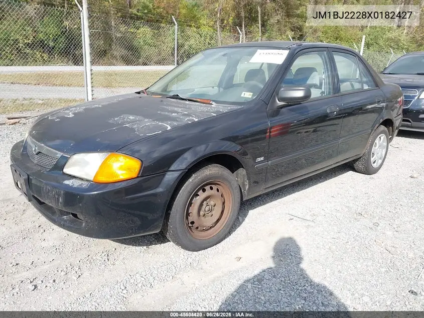 1999 Mazda Protege Dx/Lx VIN: JM1BJ2228X0182427 Lot: 45504420