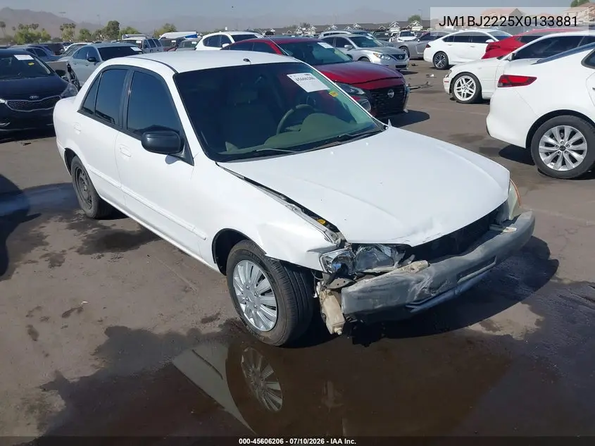 1999 Mazda Protege Dx/Lx VIN: JM1BJ2225X0133881 Lot: 45606206