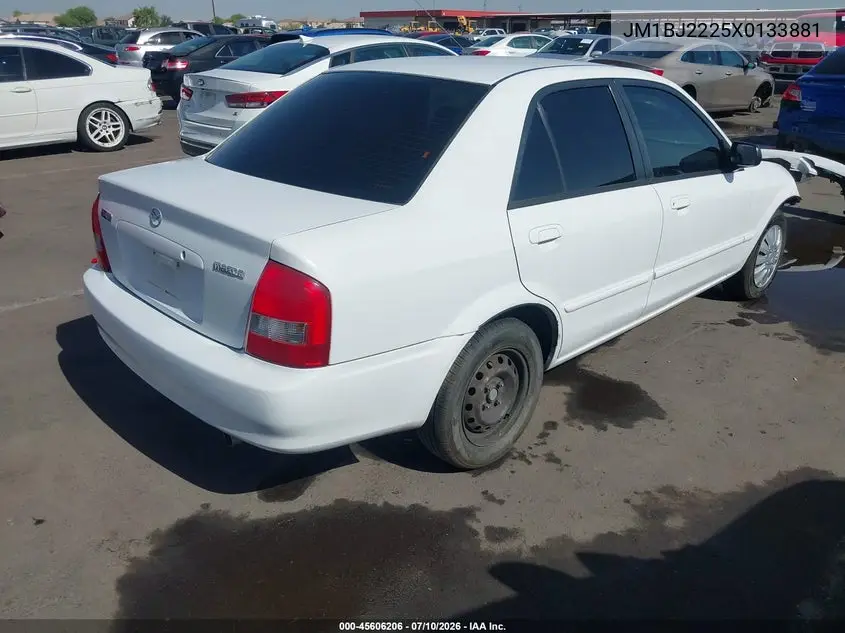 1999 Mazda Protege Dx/Lx VIN: JM1BJ2225X0133881 Lot: 45606206