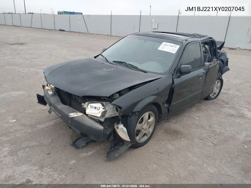 2000 Mazda Protege Es VIN: JM1BJ221XY0207045 Lot: 44175875