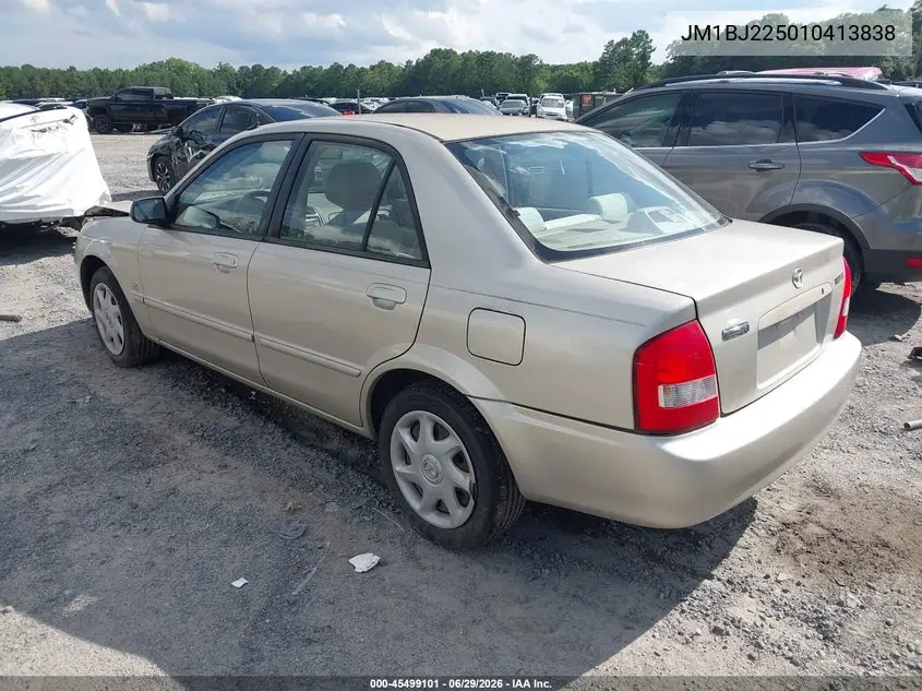 2001 Mazda Protege Es/Lx VIN: JM1BJ225010413838 Lot: 45499101