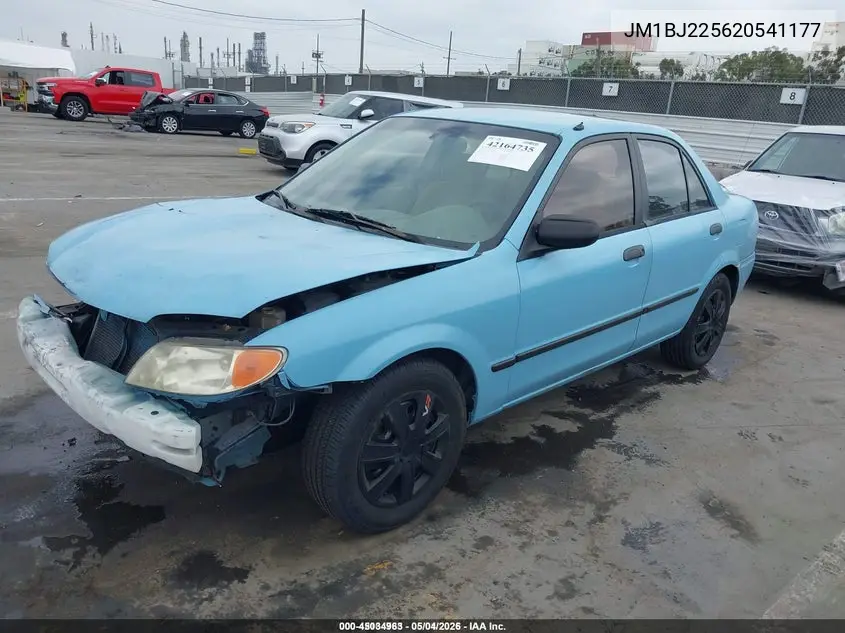 2002 Mazda Protege Dx/Es/Lx VIN: JM1BJ225620541177 Lot: 45034963