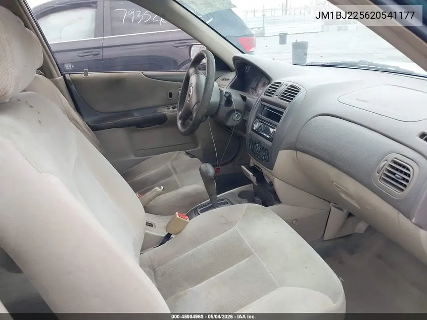 2002 Mazda Protege Dx/Es/Lx VIN: JM1BJ225620541177 Lot: 45034963