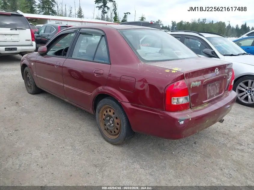 2002 Mazda Protege Dx/Es/Lx VIN: JM1BJ225621617488 Lot: 45294746