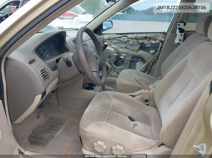 2002 Mazda Protege Dx/Es/Lx VIN: JM1BJ225820638106 Lot: 45315985