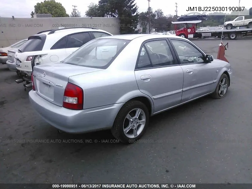2003 Mazda Protege Dx/Lx/Es VIN: JM1BJ225030190087 Lot: 19998951