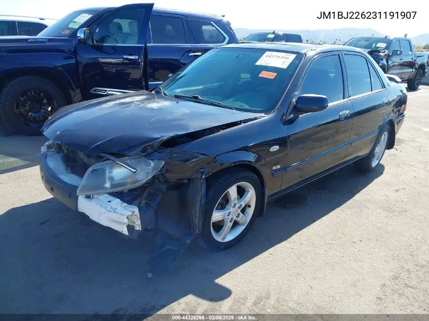 2003 Mazda Protege Dx/Es/Lx VIN: JM1BJ226231191907 Lot: 44326266