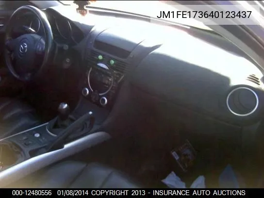 2004 Mazda Rx8 VIN: JM1FE173640123437 Lot: 12480556