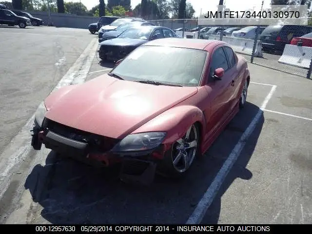 2004 Mazda Rx8 VIN: JM1FE173440130970 Lot: 12957630