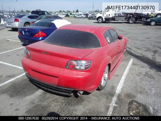 2004 Mazda Rx8 VIN: JM1FE173440130970 Lot: 12957630