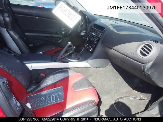 2004 Mazda Rx8 VIN: JM1FE173440130970 Lot: 12957630