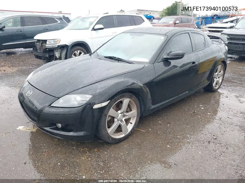 2004 Mazda Rx-8 6 Speed Manual VIN: JM1FE173940100573 Lot: 45178330
