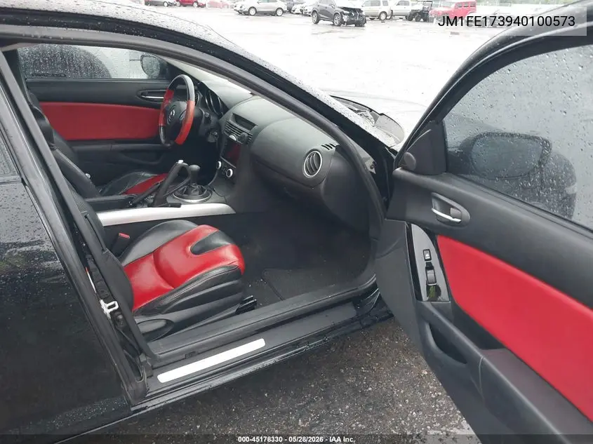 2004 Mazda Rx-8 6 Speed Manual VIN: JM1FE173940100573 Lot: 45178330