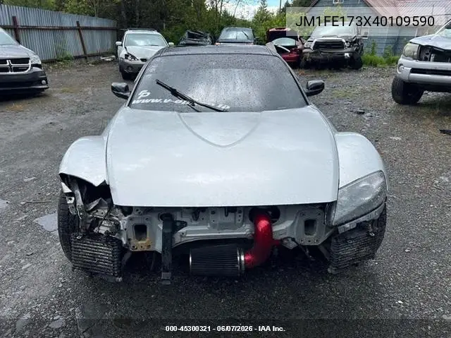2004 Mazda Rx-8 6 Speed Manual VIN: JM1FE173X40109590 Lot: 45300321