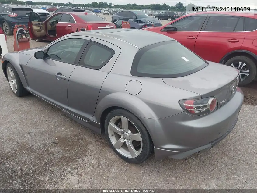 2004 Mazda Rx-8 Sport Automatic VIN: JM1FE17N240140639 Lot: 45372675