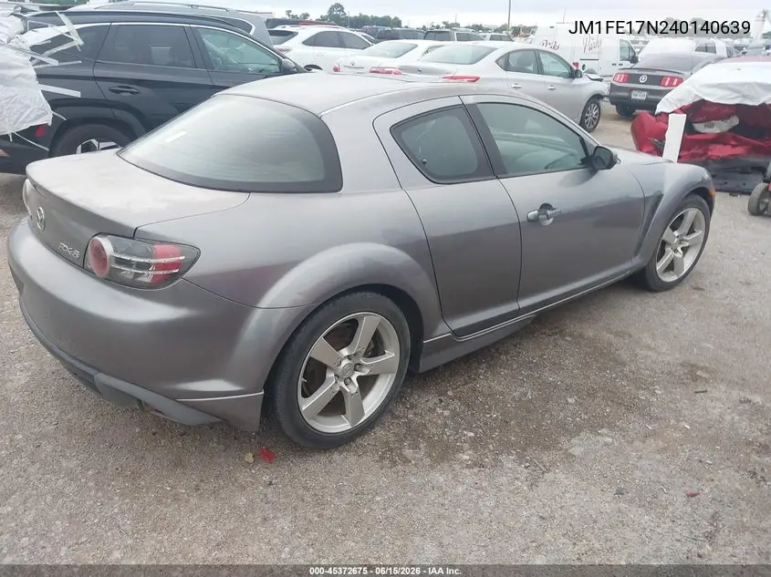 2004 Mazda Rx-8 Sport Automatic VIN: JM1FE17N240140639 Lot: 45372675
