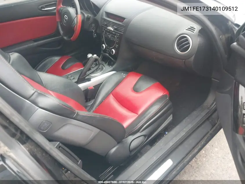 2004 Mazda Rx-8 6 Speed Manual VIN: JM1FE173140109512 Lot: 45527686