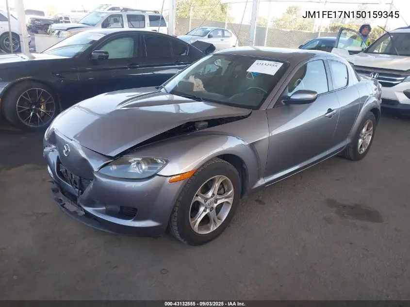 2005 Mazda Rx-8 Sport Automatic VIN: JM1FE17N150159345 Lot: 43132555