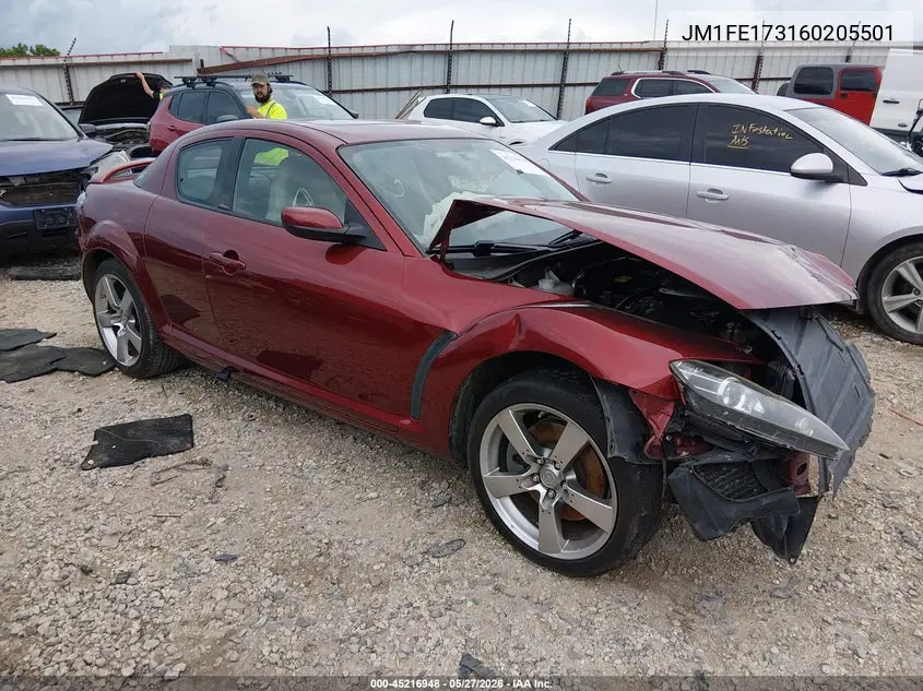 2006 Mazda Rx-8 6-Speed Sport Automatic VIN: JM1FE173160205501 Lot: 45216948