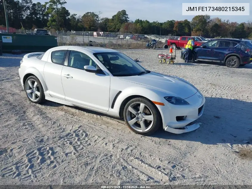 2008 Mazda Rx-8 Grand Touring VIN: JM1FE173480215345 Lot: 43731029