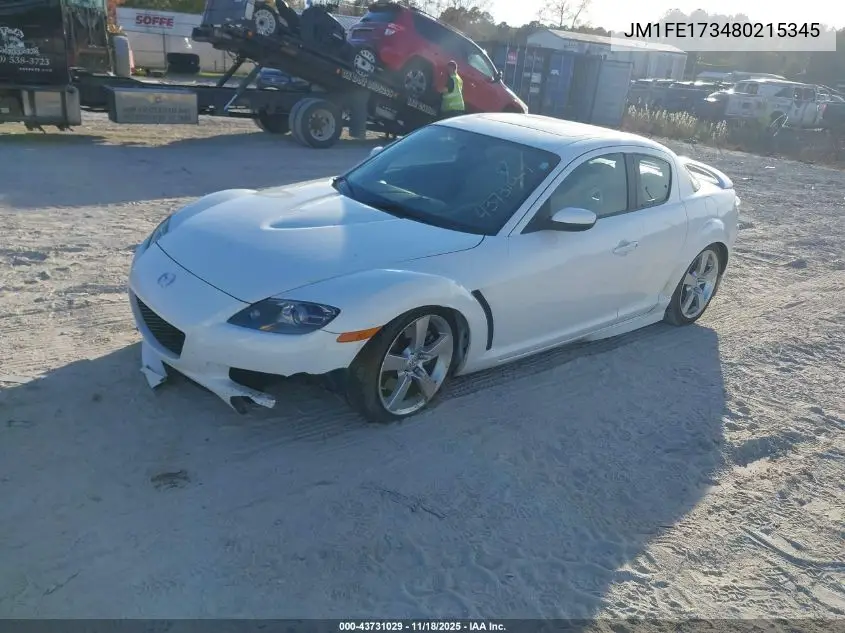 2008 Mazda Rx-8 Grand Touring VIN: JM1FE173480215345 Lot: 43731029