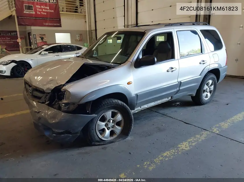 2001 Mazda Tribute Es V6/Lx V6 VIN: 4F2CU08161KM61823 Lot: 44949435