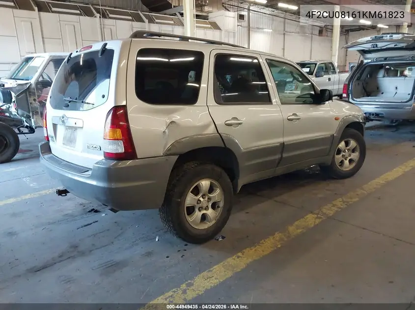 2001 Mazda Tribute Es V6/Lx V6 VIN: 4F2CU08161KM61823 Lot: 44949435