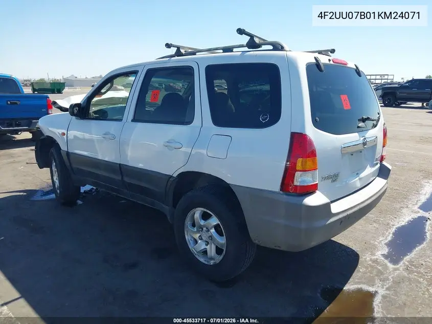 2001 Mazda Tribute Dx VIN: 4F2UU07B01KM24071 Lot: 45533717
