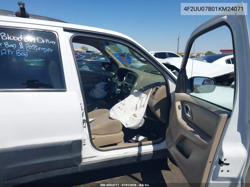 2001 Mazda Tribute Dx VIN: 4F2UU07B01KM24071 Lot: 45533717