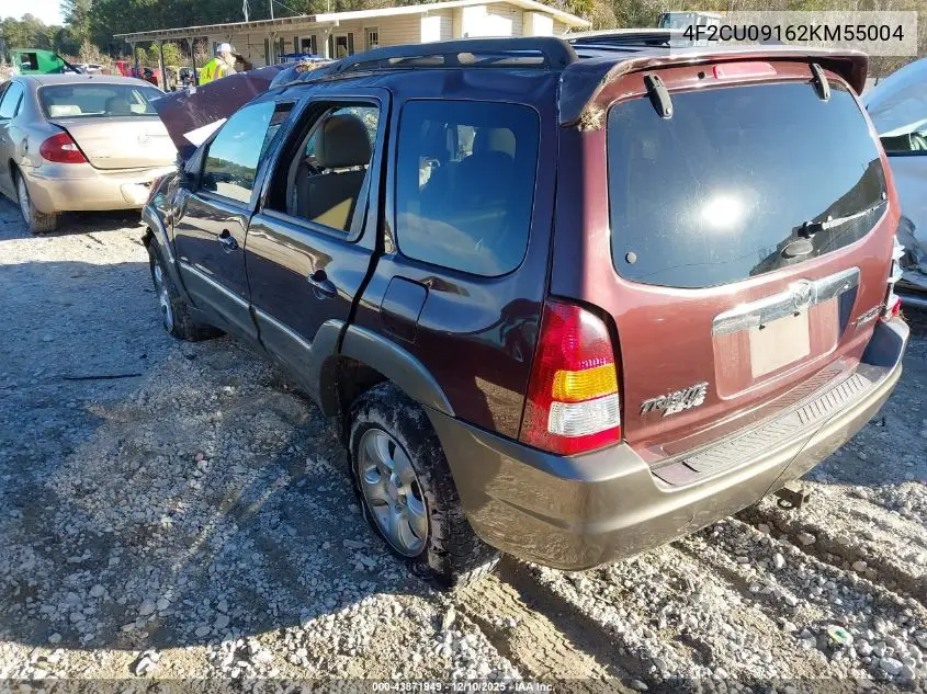 2002 Mazda Tribute Es V6/Lx V6 VIN: 4F2CU09162KM55004 Lot: 43871949