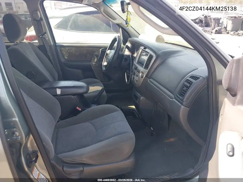 2004 Mazda Tribute Lx V6 VIN: 4F2CZ04144KM25138 Lot: 44693952