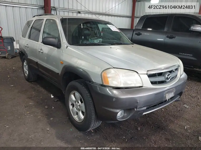 2004 Mazda Tribute Es V6 VIN: 4F2CZ96104KM24831 Lot: 44850759
