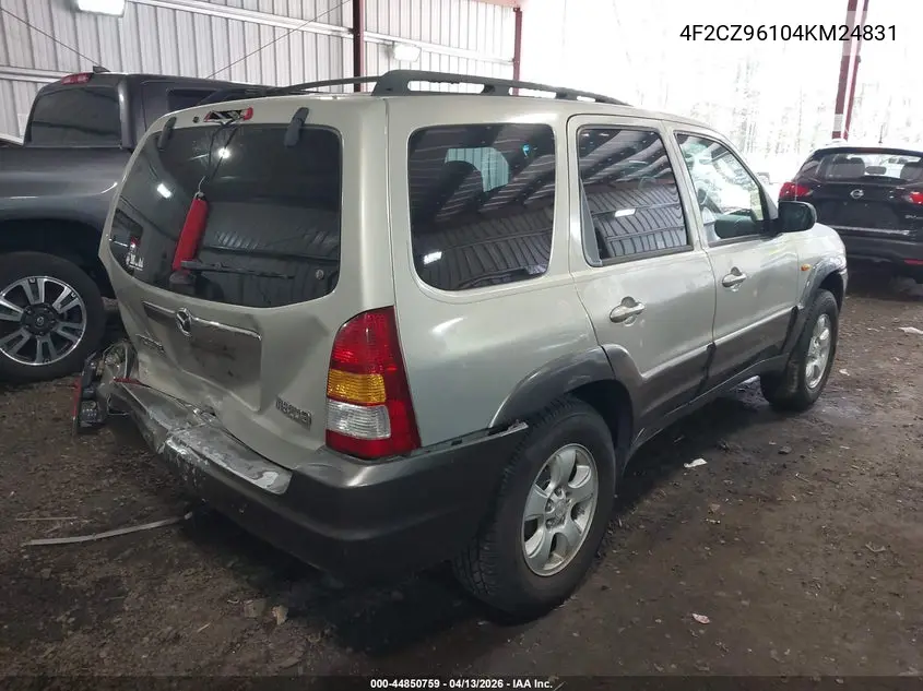 2004 Mazda Tribute Es V6 VIN: 4F2CZ96104KM24831 Lot: 44850759