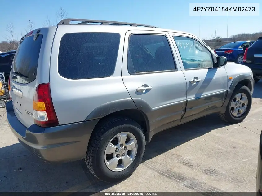 2004 Mazda Tribute Lx V6 VIN: 4F2YZ04154KM02473 Lot: 45005059
