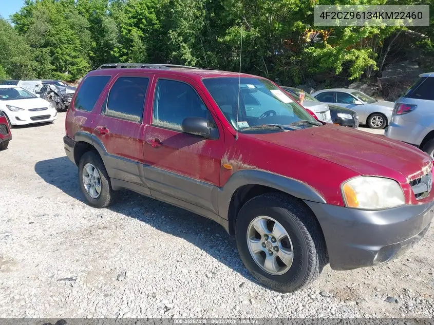 2004 Mazda Tribute Es V6 VIN: 4F2CZ96134KM22460 Lot: 45257439