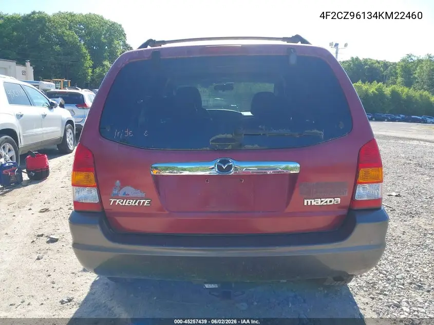 2004 Mazda Tribute Es V6 VIN: 4F2CZ96134KM22460 Lot: 45257439