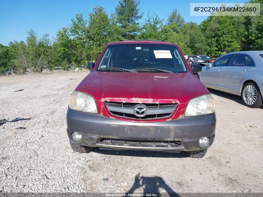 2004 Mazda Tribute Es V6 VIN: 4F2CZ96134KM22460 Lot: 45257439