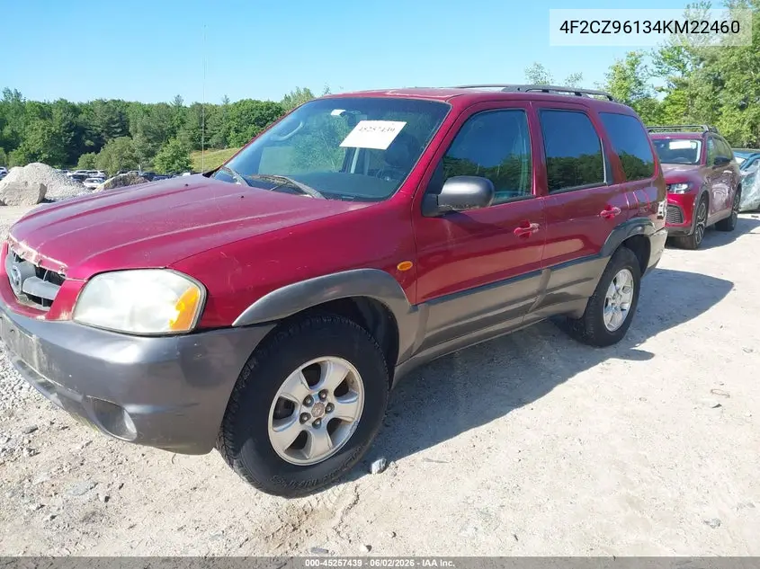 2004 Mazda Tribute Es V6 VIN: 4F2CZ96134KM22460 Lot: 45257439