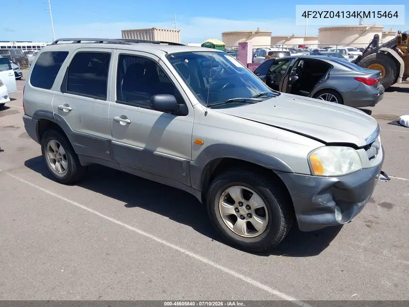 2004 Mazda Tribute Lx V6 VIN: 4F2YZ04134KM15464 Lot: 45605840