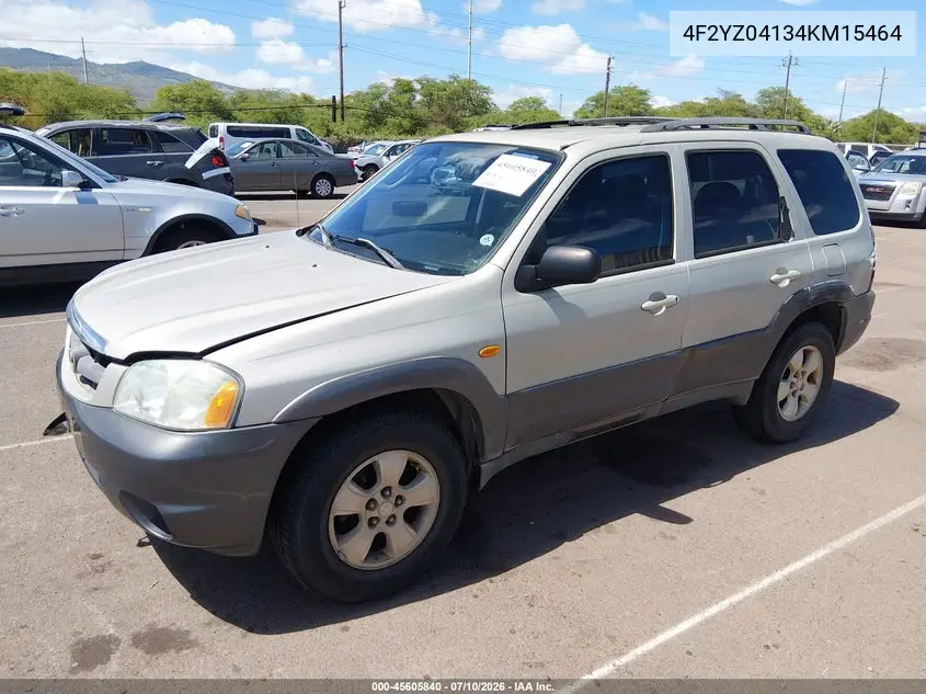 2004 Mazda Tribute Lx V6 VIN: 4F2YZ04134KM15464 Lot: 45605840