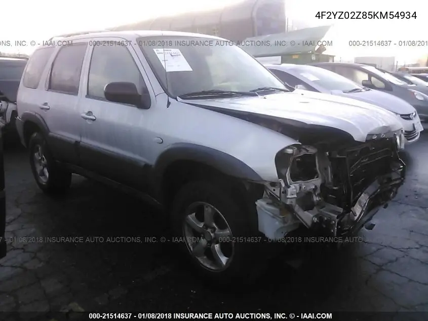 2005 Mazda Tribute I VIN: 4F2YZ02Z85KM54934 Lot: 21514637