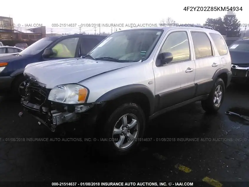 2005 Mazda Tribute I VIN: 4F2YZ02Z85KM54934 Lot: 21514637