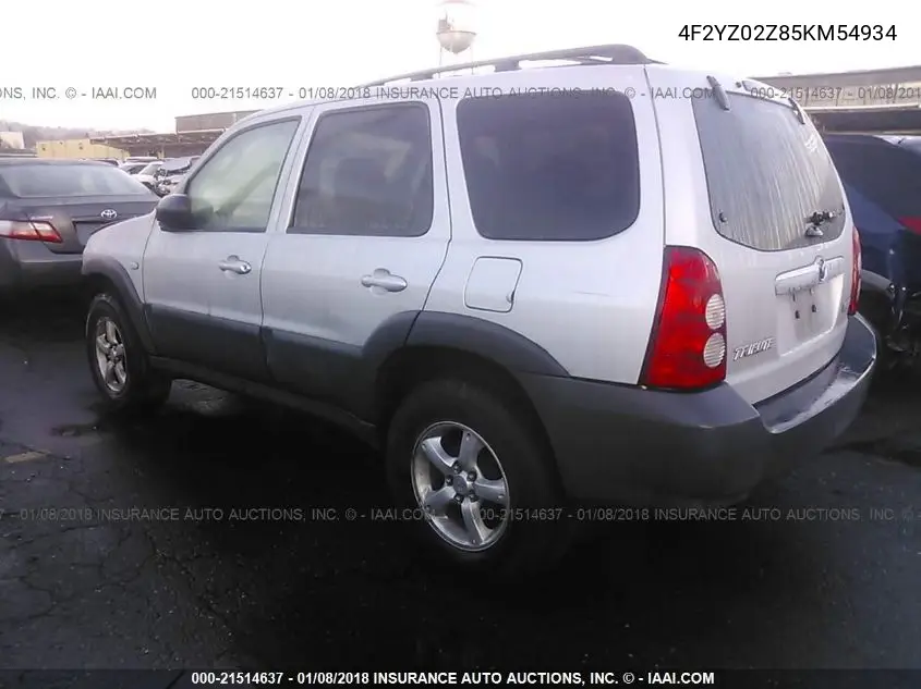 2005 Mazda Tribute I VIN: 4F2YZ02Z85KM54934 Lot: 21514637