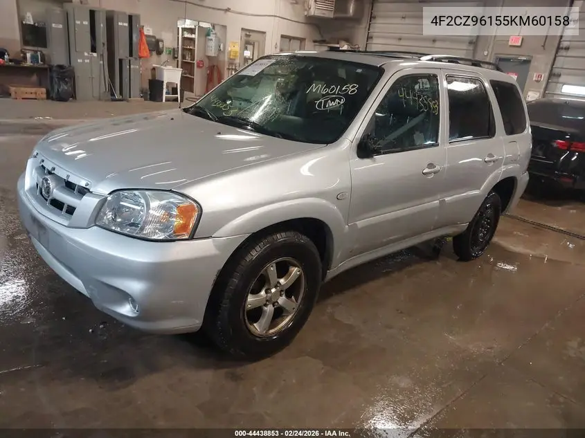 2005 Mazda Tribute S VIN: 4F2CZ96155KM60158 Lot: 44438853