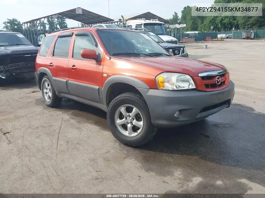 2005 Mazda Tribute S VIN: 4F2YZ94155KM34877 Lot: 45477795
