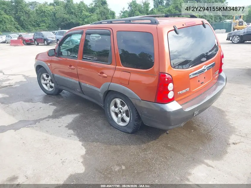2005 Mazda Tribute S VIN: 4F2YZ94155KM34877 Lot: 45477795