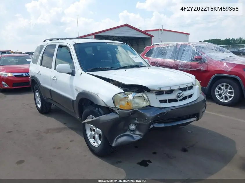 2005 Mazda Tribute I VIN: 4F2YZ02Z15KM59358 Lot: 45538982