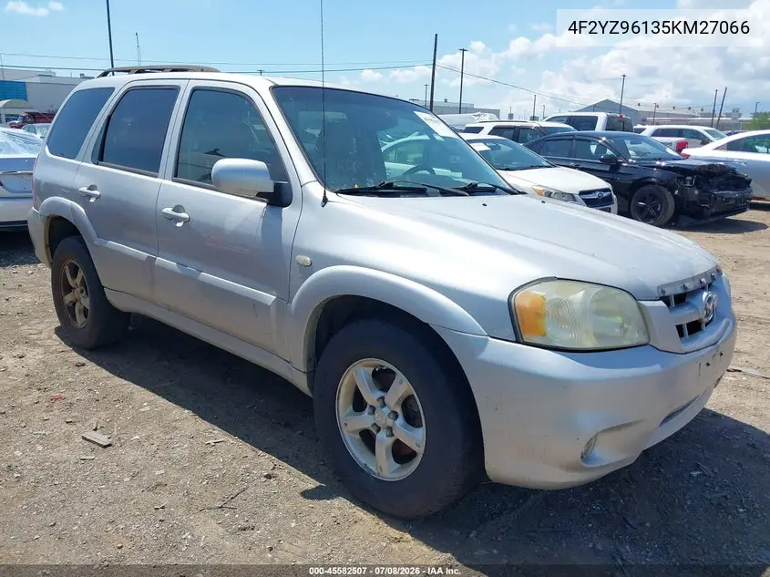 2005 Mazda Tribute S VIN: 4F2YZ96135KM27066 Lot: 45582507