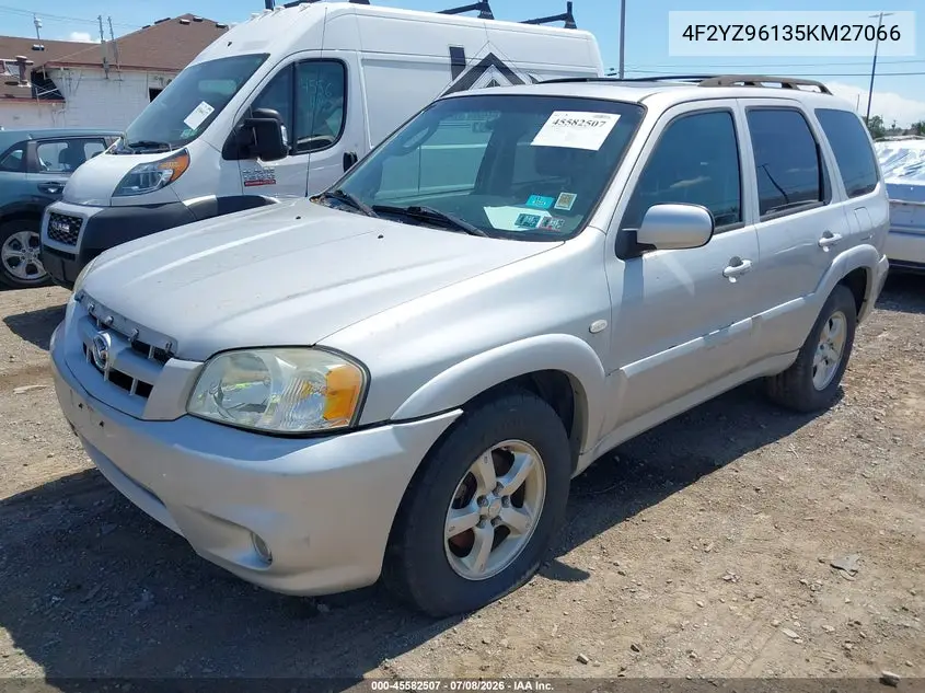 2005 Mazda Tribute S VIN: 4F2YZ96135KM27066 Lot: 45582507