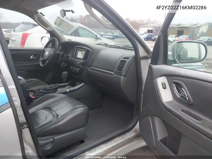 2006 Mazda Tribute I VIN: 4F2YZ02Z16KM02286 Lot: 43724453